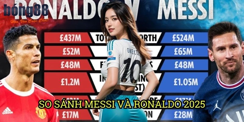 So sánh Messi và Ronaldo 2025 Bong88: Phân tích chuyên sâu về hai huyền thoại